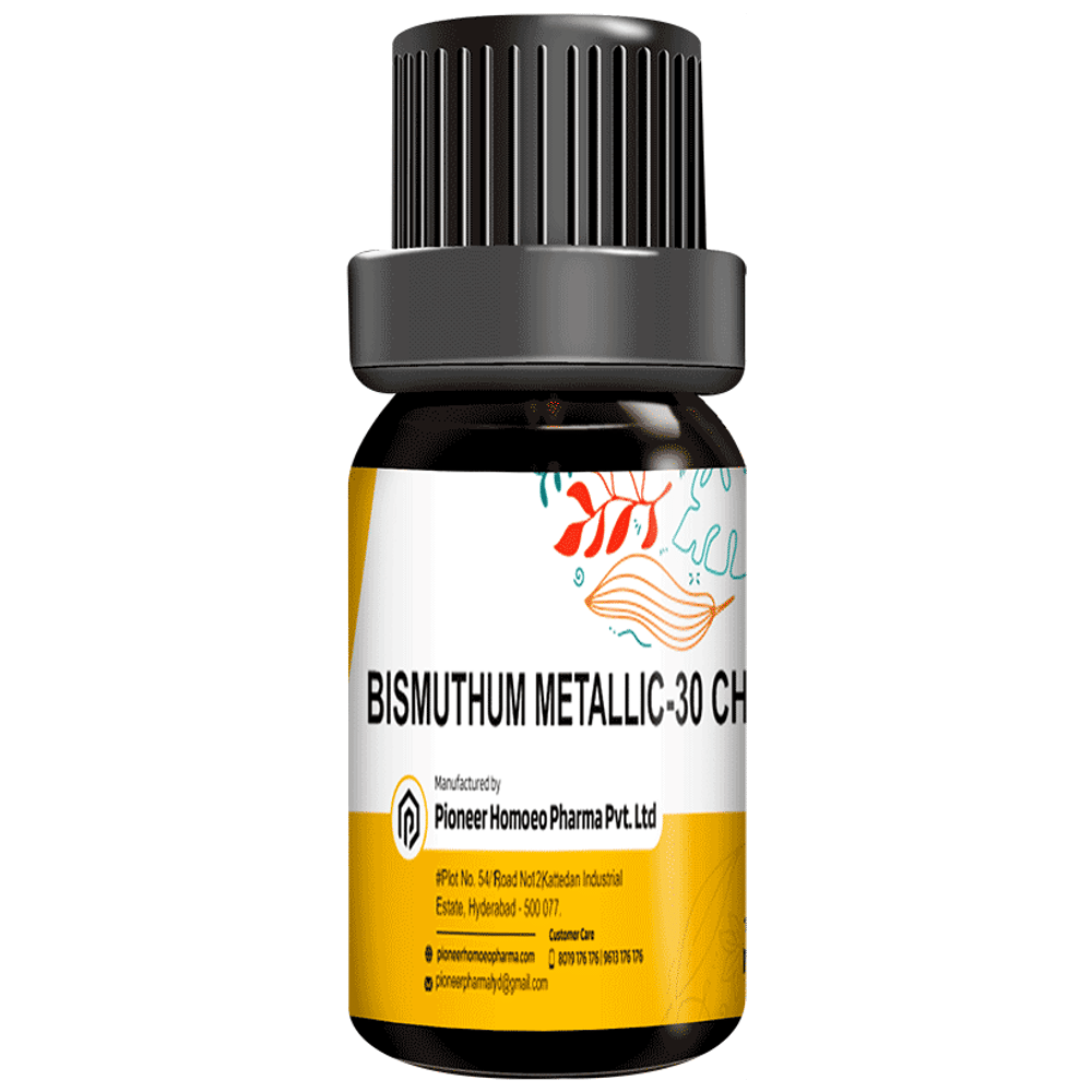 Pioneer Bismuthum Metallicum Globules Pellet Multidose Pills 30 CH bottle of 150 tablets Pioneer Bismuthum Metallicum Globules Pellet Multidose Pills 30 CH bottle of 150 tablets