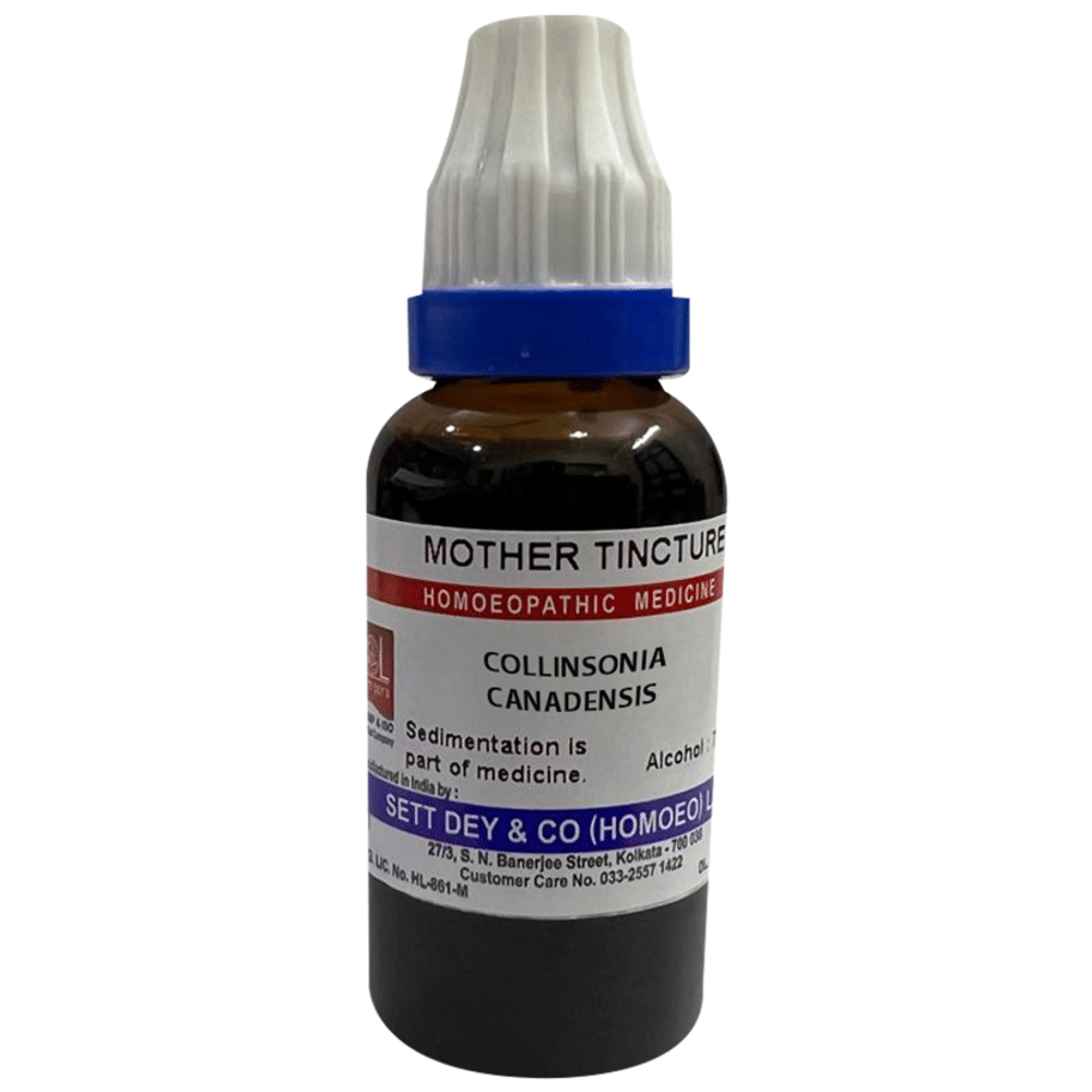 Sett Dey Collinsonia Canadensis Mother Tincture bottle of 30 ml Mother Tincture