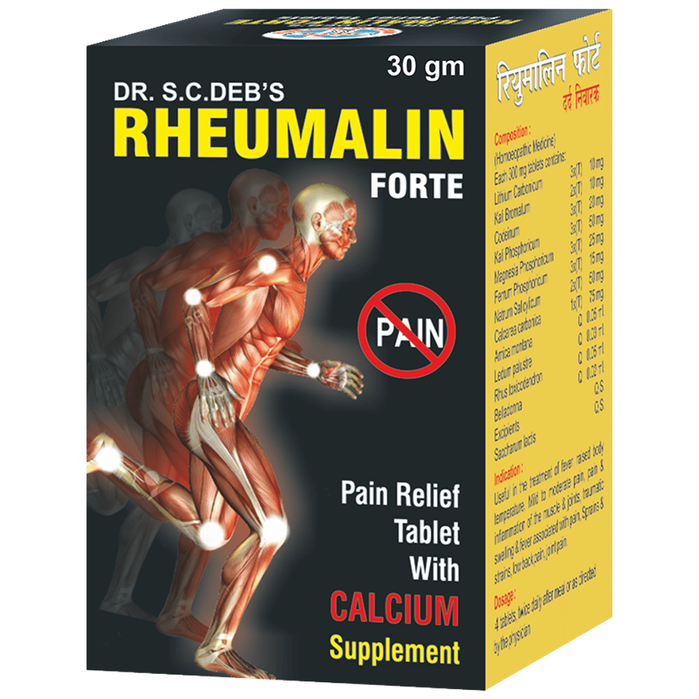 Dr. S.C.Deb's Rheumalin Forte Tablet with Calcium Supplement Tablet bottle of 30 gm Tablet
