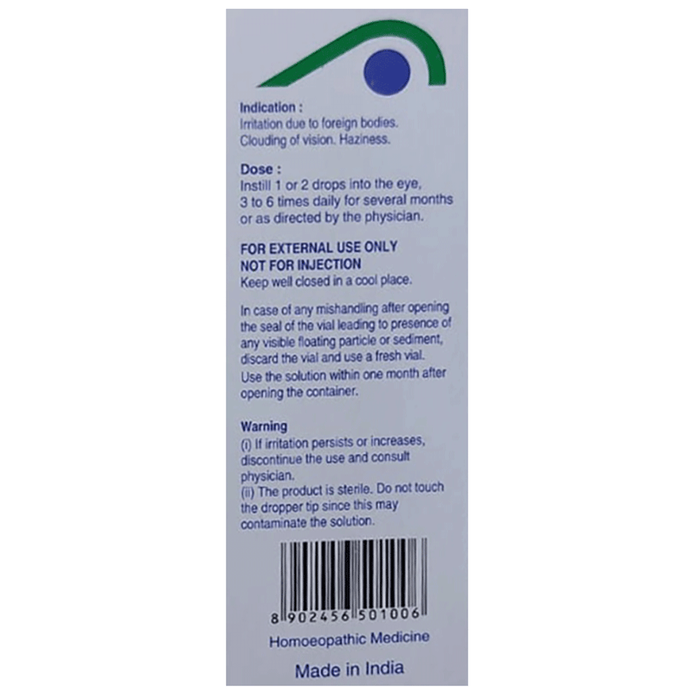 SBL Cineraria Maritima Euphrasia Eye Drop | For Eye Care bottle of 5 ml Eye Drop