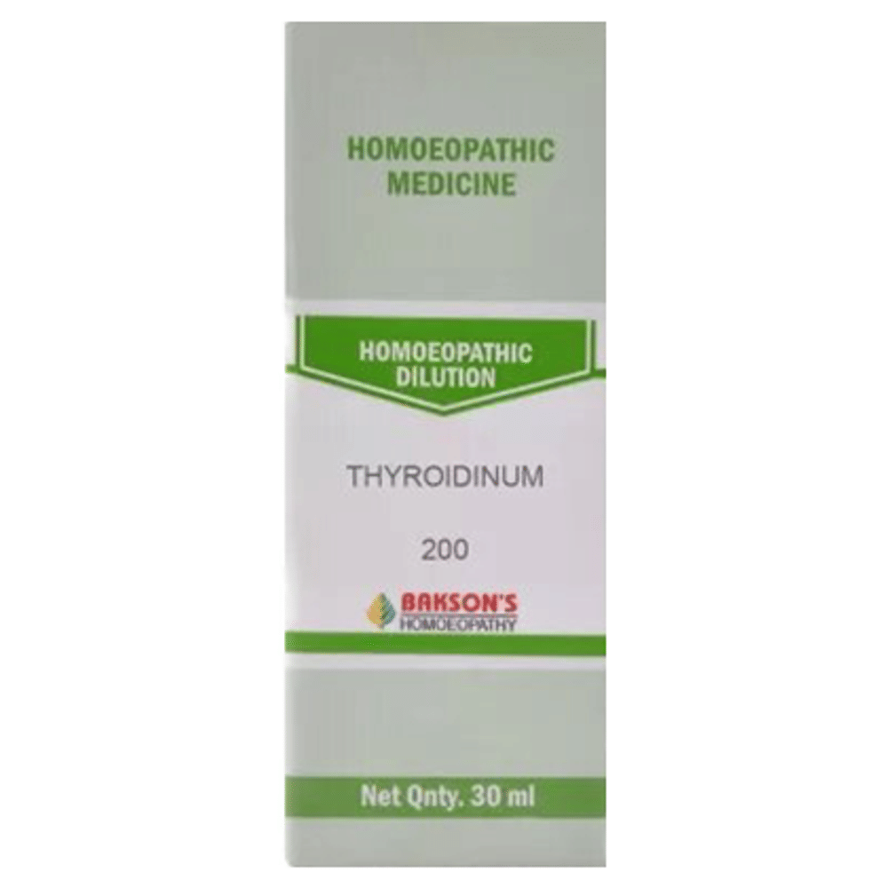 Bakson's Homeopathy Thyroidinum Dilution 1000 CH bottle of 30 ml Dilution