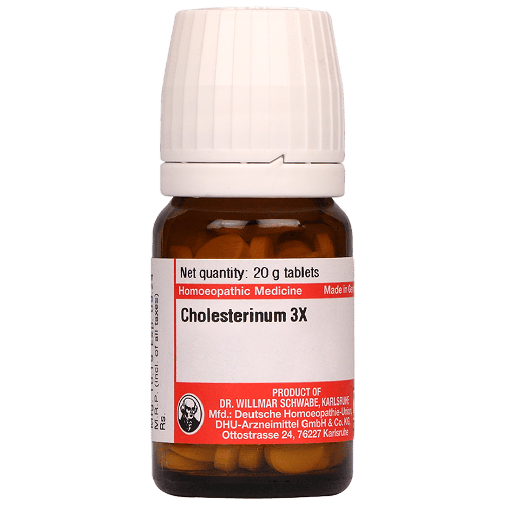 Dr Willmar Schwabe Germany Cholesterinum Trituration Tablet 3X bottle of 20 gm Trituration Tablet