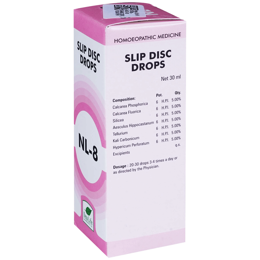 New Life NL 8 Slip Disc Drop bottle of 30 ml Drop New Life NL 8 Slip Disc Drop bottle of 30 ml Drop