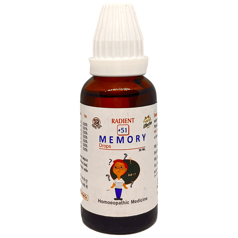 Radient #51 Memory Drops bottle of 30 ml Oral Drops
