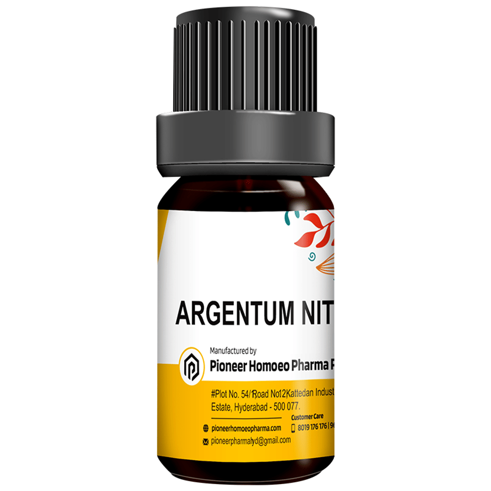 Pioneer Pharma Argentum Nitricum Globules Pellets Multidose Pills 1000 CH bottle of 150 tablets