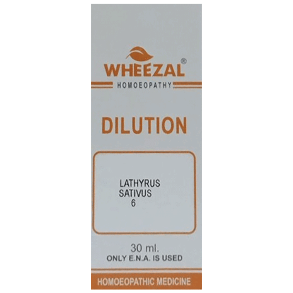 Wheezal Lathyrus Sativus Dilution 6 bottle of 30 ml Dilution