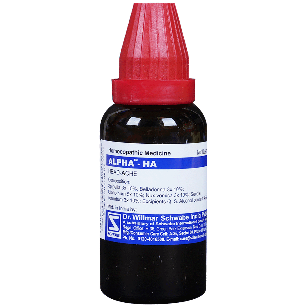 Dr Willmar Schwabe India Alpha - HA Drop bottle of 30 ml Drop Dr Willmar Schwabe India Alpha - HA Drop bottle of 30 ml Drop