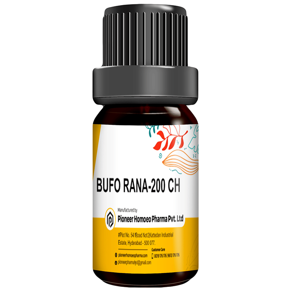 Pioneer Pharma Bufo Rana Globules Pellets Multidose Pills 200 CH bottle of 150 tablets