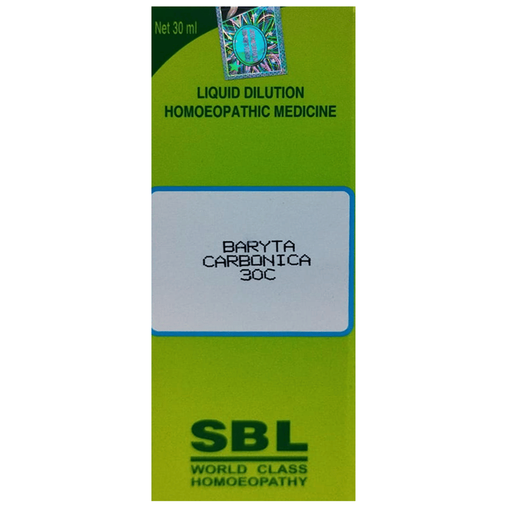 SBL Baryta Carbonica Dilution 30 CH bottle of 30 ml Dilution