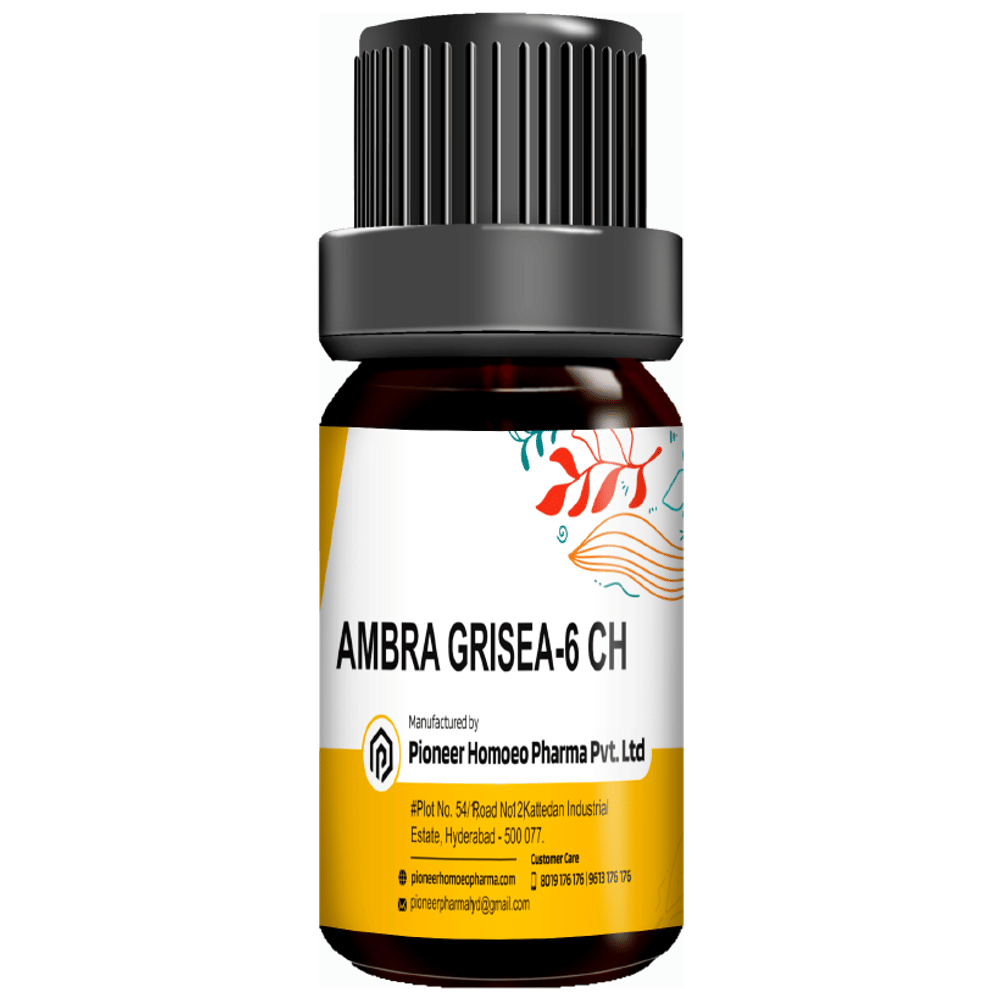 Pioneer Pharma Ambra Grisea Globules Pellets Multidose Pills 6 CH bottle of 150 tablets
