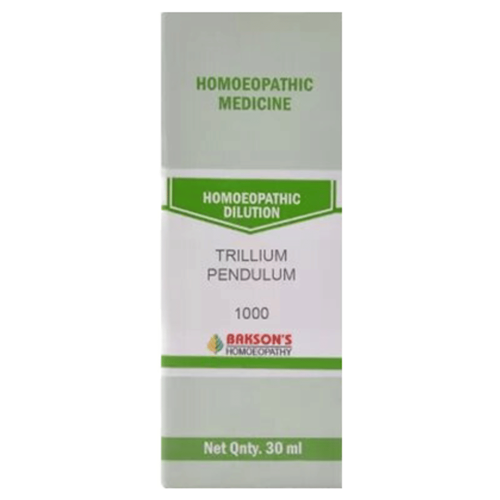 Bakson's Homeopathy Trillium Pendulum Dilution 1000 CH bottle of 30 ml Dilution