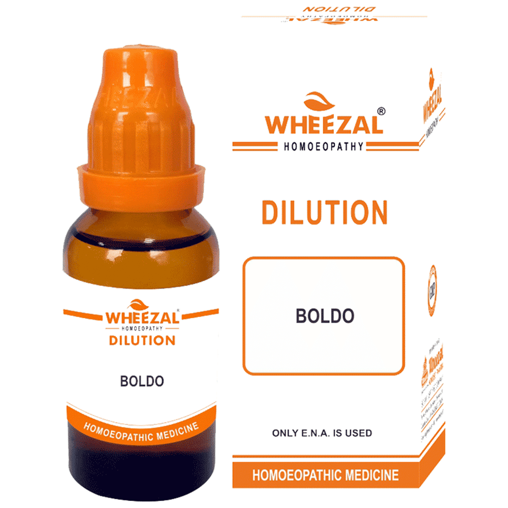 Wheezal Boldo Dilution 3X bottle of 30 ml Dilution
