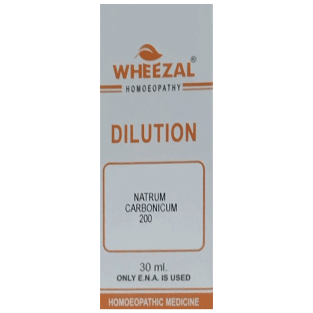 Wheezal Natrum Carbonicum Dilution 200 bottle of 30 ml Dilution