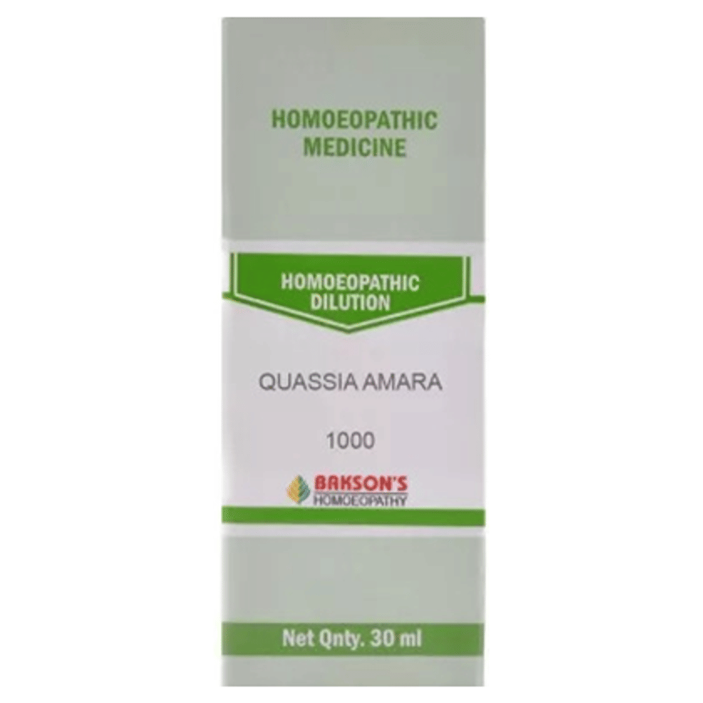Bakson's Homeopathy Quassia Amara Dilution 1000 CH bottle of 30 ml Dilution