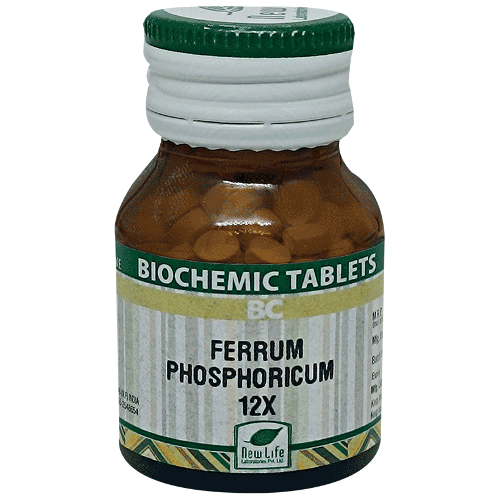 New Life Ferrum Phosphoricum Biochemic Tablet 12X bottle of 25 gm Biochemic Tablet New Life Ferrum Phosphoricum Biochemic Tablet 12X bottle of 25 gm Biochemic Tablet