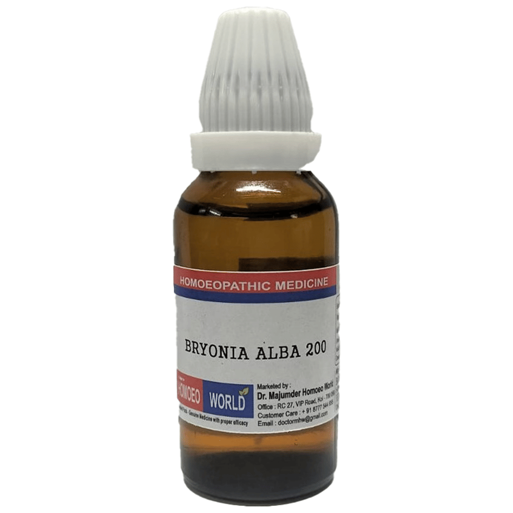 Dr. Majumder Homeo World Bryonia Alba Dilution 12 (30ml Each) combo pack of 2 bottles