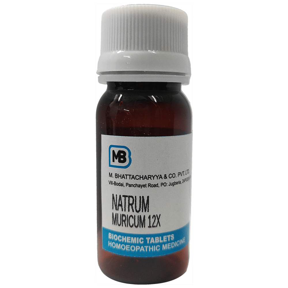 MB Natrum Muricum Tablet 12X bottle of 25 gm Tablet