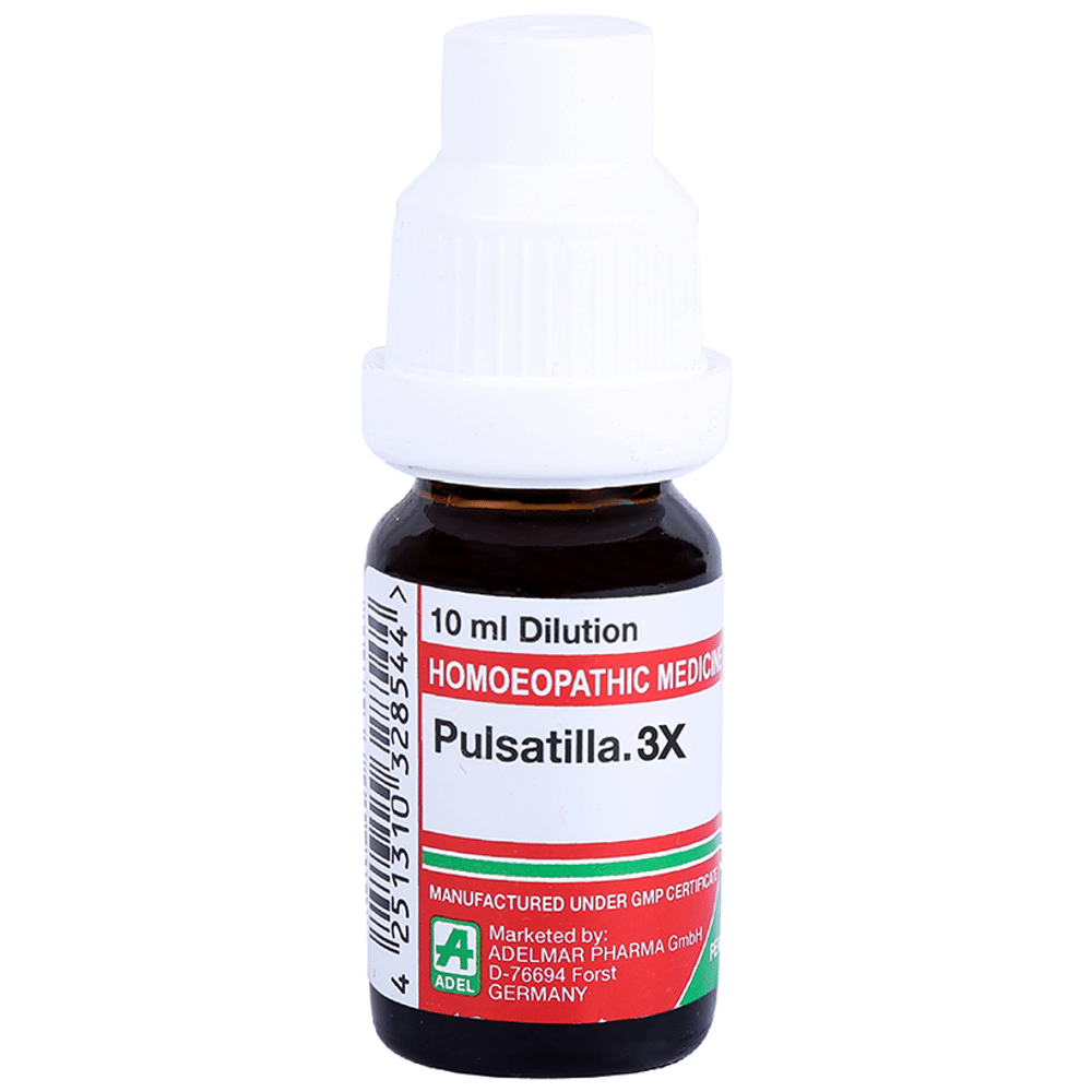 ADEL Pulsatilla Dilution 3X bottle of 10 ml Dilution ADEL Pulsatilla Dilution 3X bottle of 10 ml Dilution