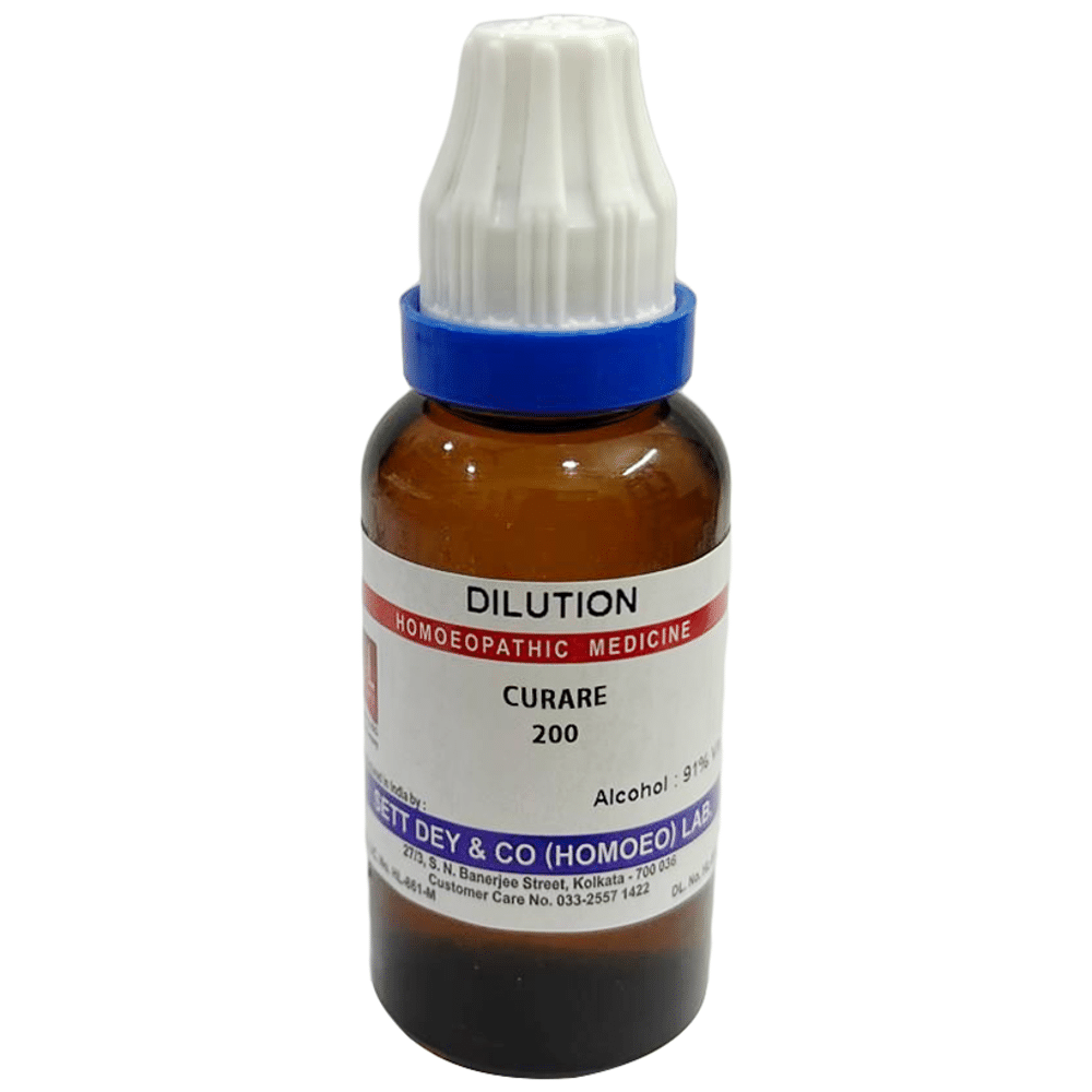Sett Dey Curare Dilution 200 bottle of 30 ml Dilution