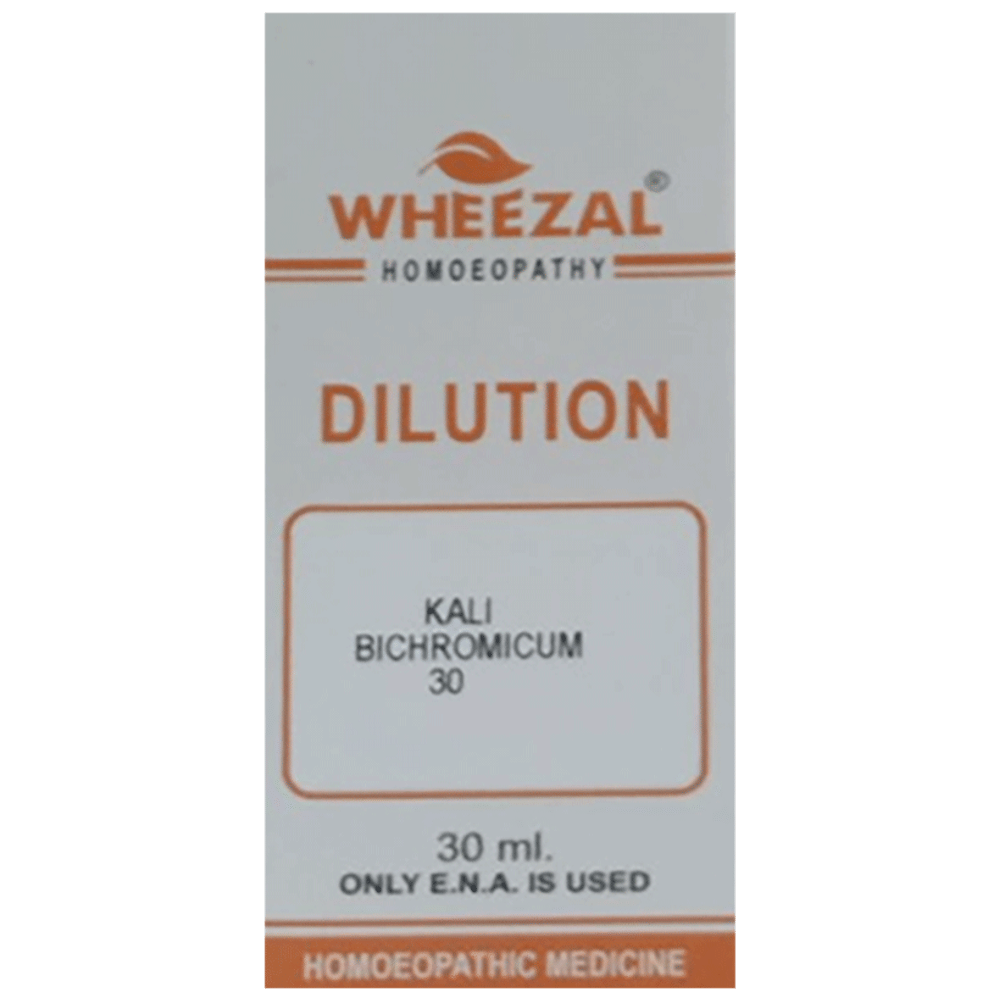 Wheezal Kali Bichromicum Dilution 30 bottle of 30 ml Dilution
