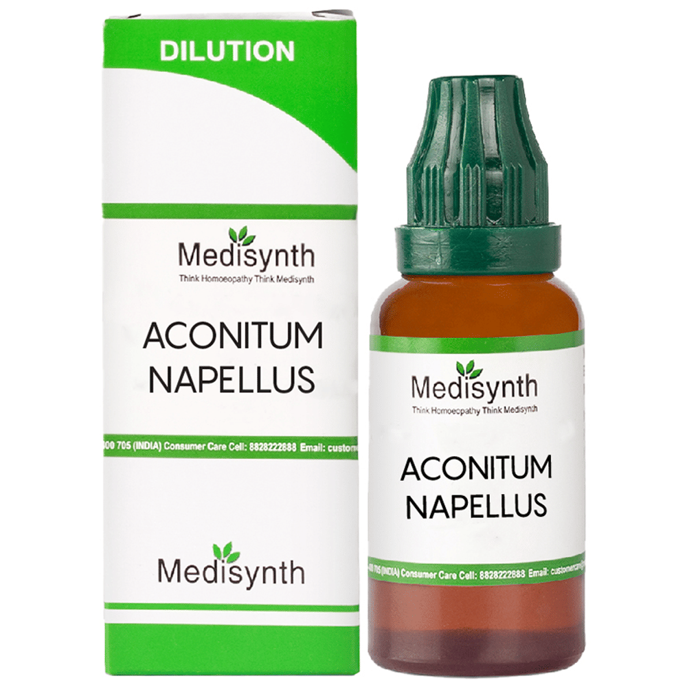 Medisynth Aconitum Napellus  200 bottle of 30 ml Dilution