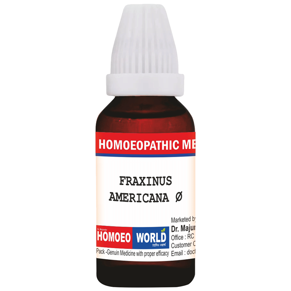 Dr. Majumder Homeo World Fraxinus Americana Mother Tincture (30ml Each) Q box of 1 Bottle Dr. Majumder Homeo World Fraxinus Americana Mother Tincture (30ml Each) Q box of 1 Bottle