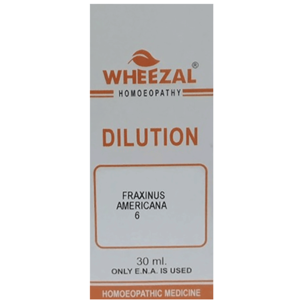 Wheezal Fraxinus Americana Dilution 6 bottle of 30 ml Dilution