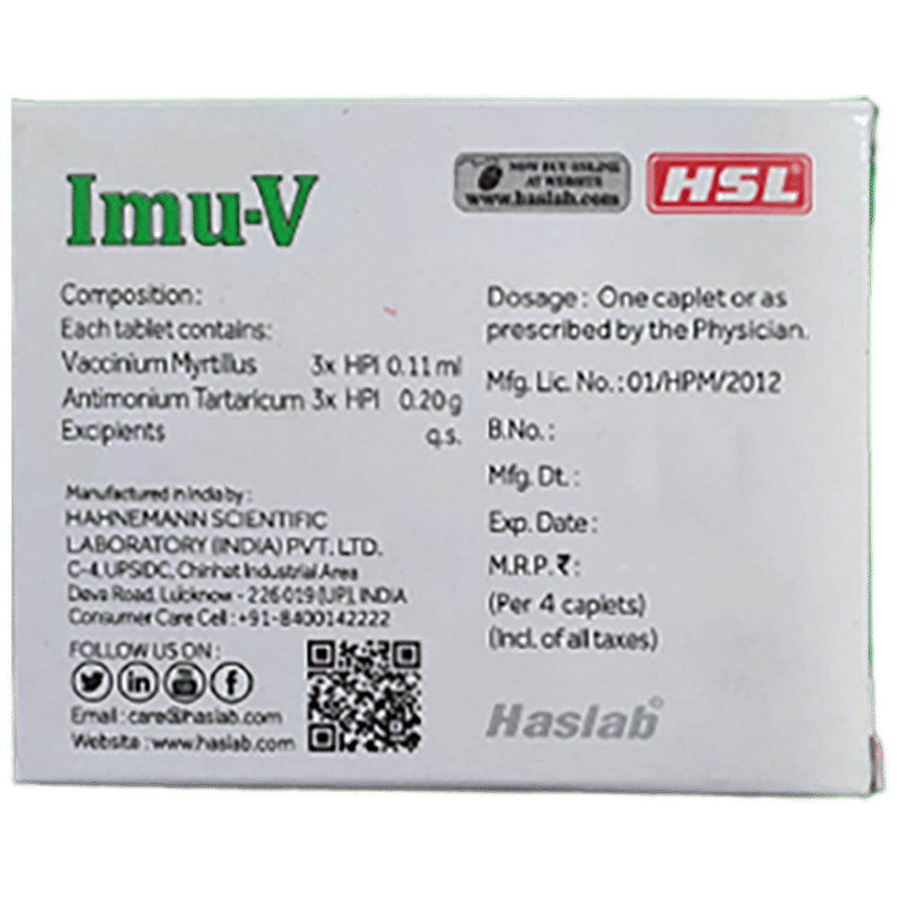 Haslab Imu-V Caplet box of 4 caplets