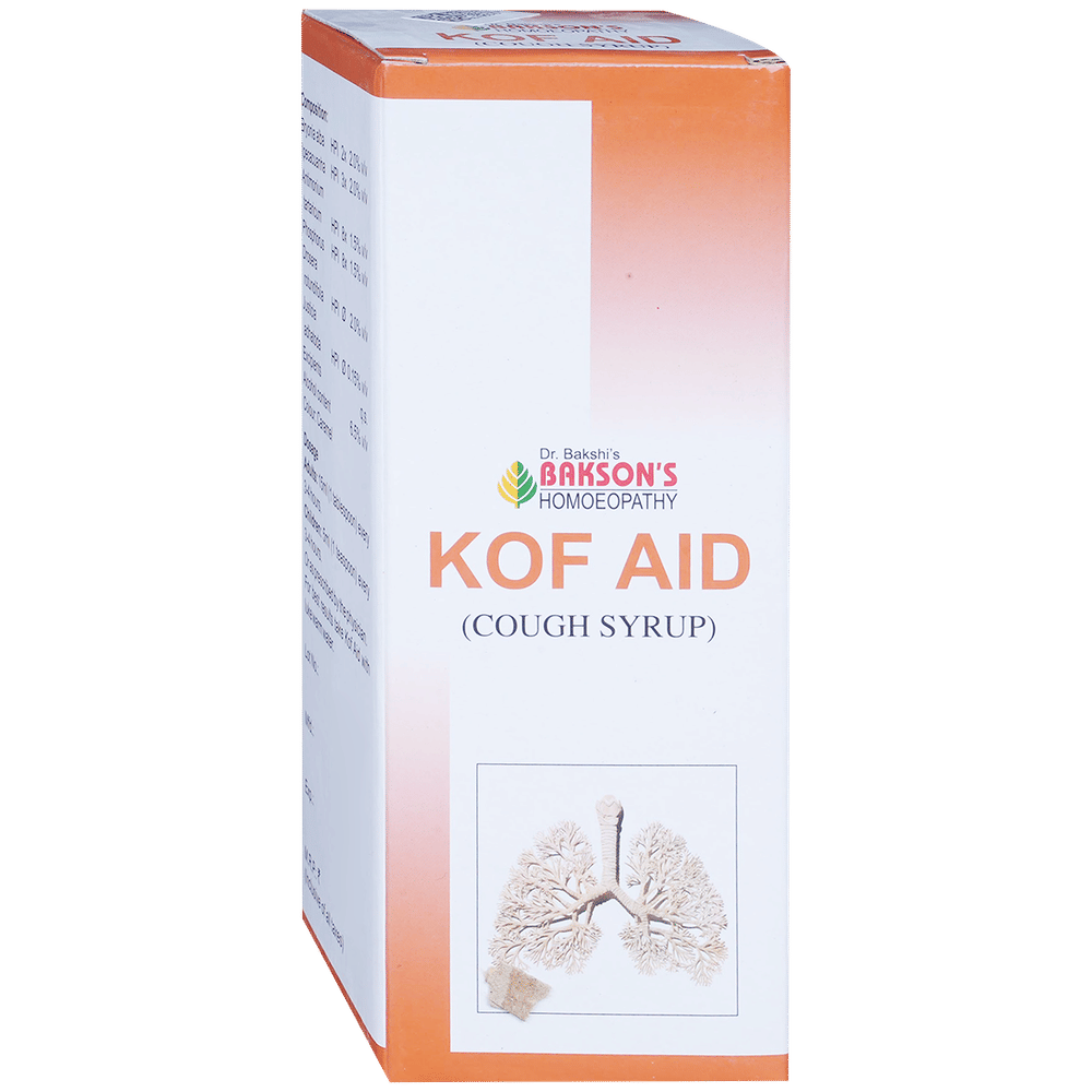 Bakson's Homeopathy Kof Aid Cough Syrup bottle of 450 ml Syrup