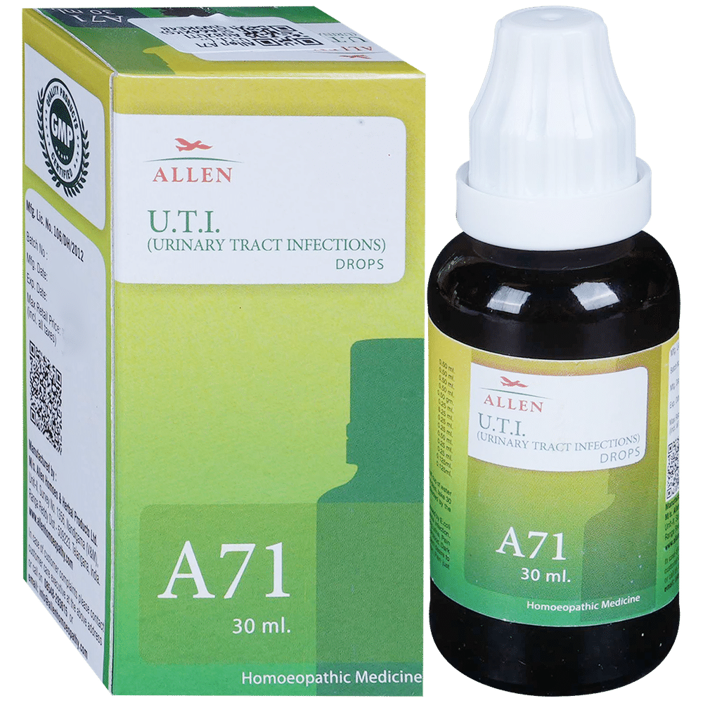 Allen A71 U.T.I. (Urinary Tract Infections) Drop bottle of 30 ml Drop