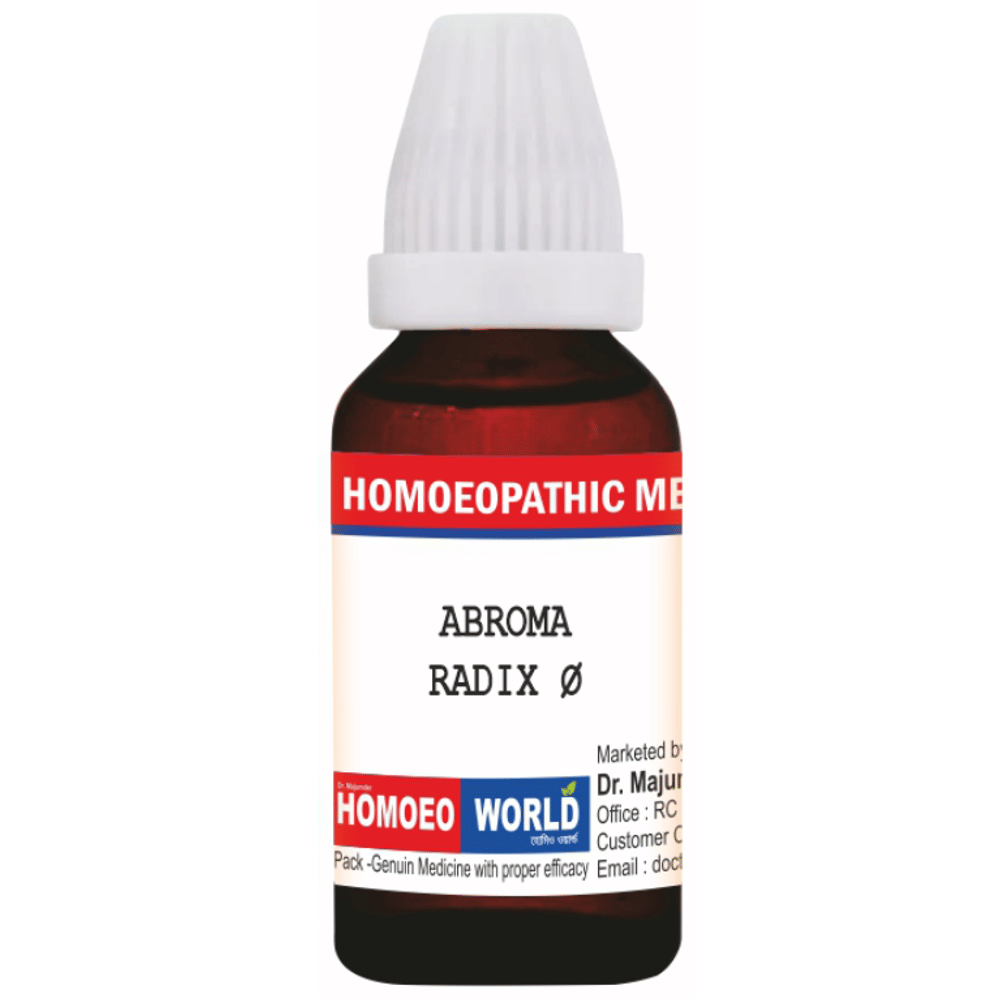 Dr. Majumder Homeo World Abroma Radix Q Mother Tincture (30 ml Each) combo pack of 2 bottles