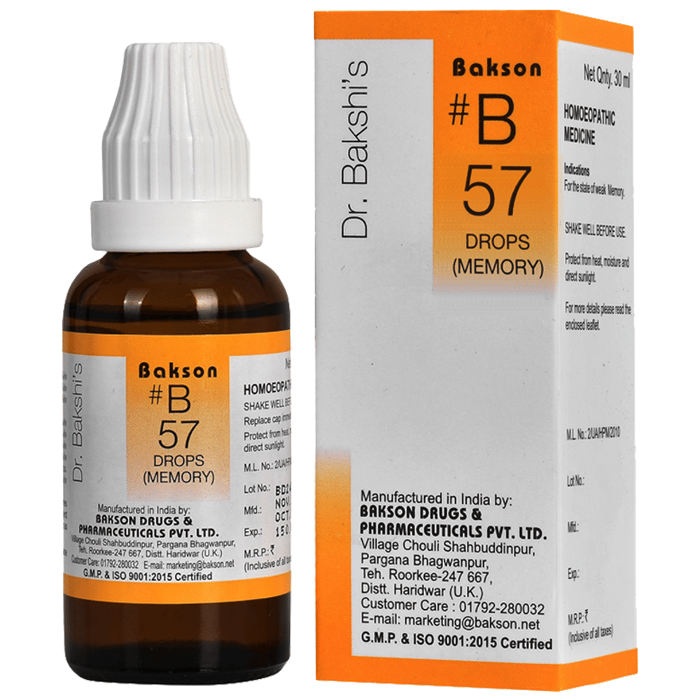 Bakson B57 Memory Drop bottle of 30 ml Drop