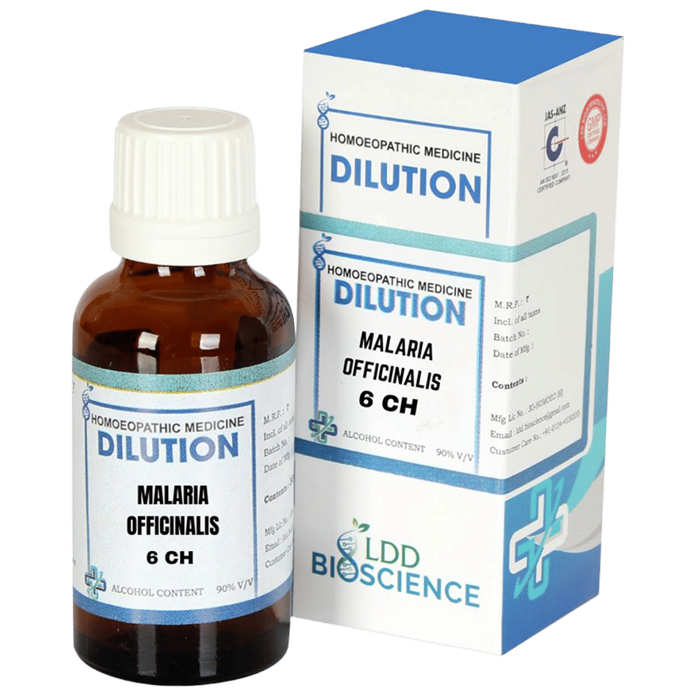 LDD Bioscience Malaria Officinalis Dilution 6 CH bottle of 30 ml Dilution