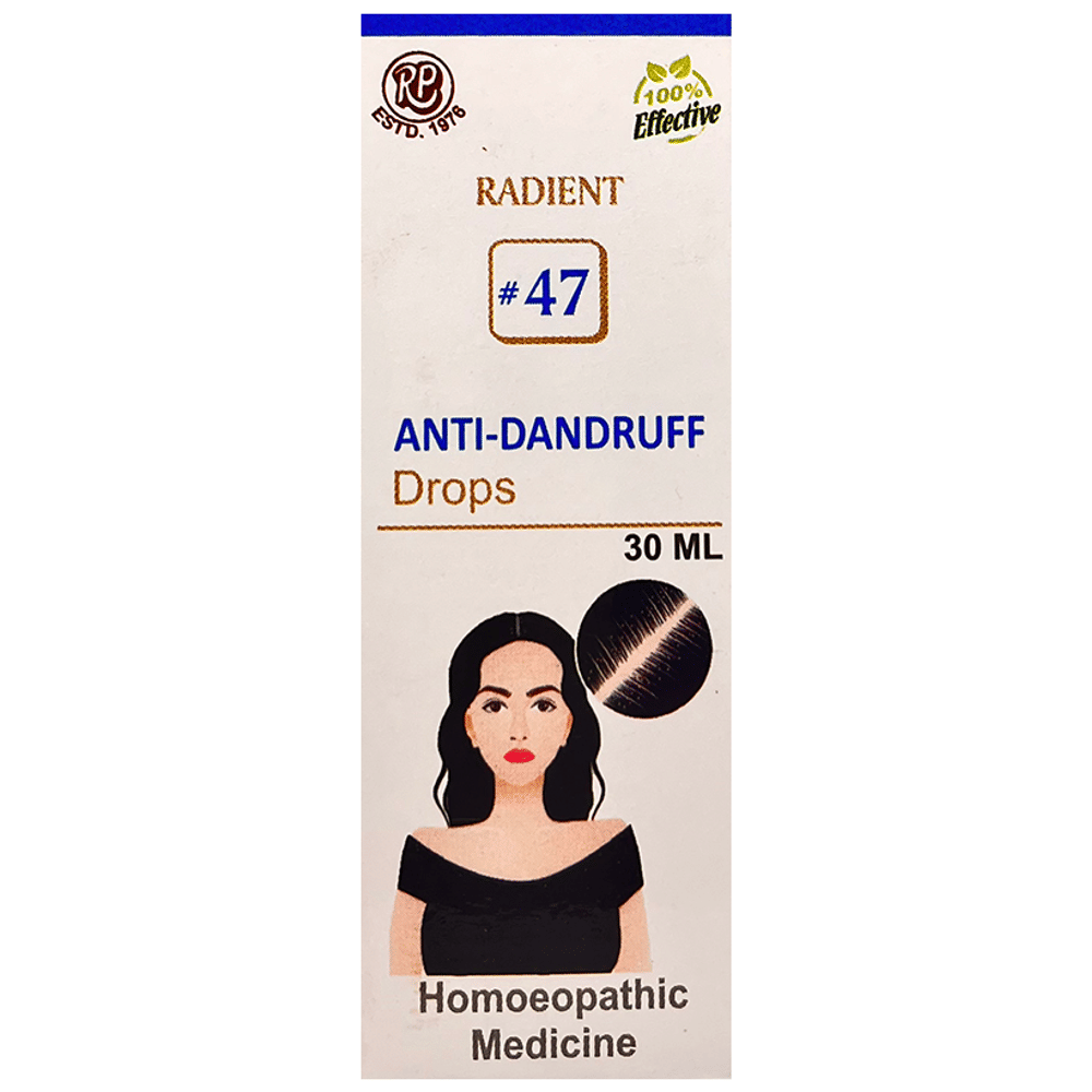 Radient #47 Anti-Dandruff Drops bottle of 30 ml Oral Drops