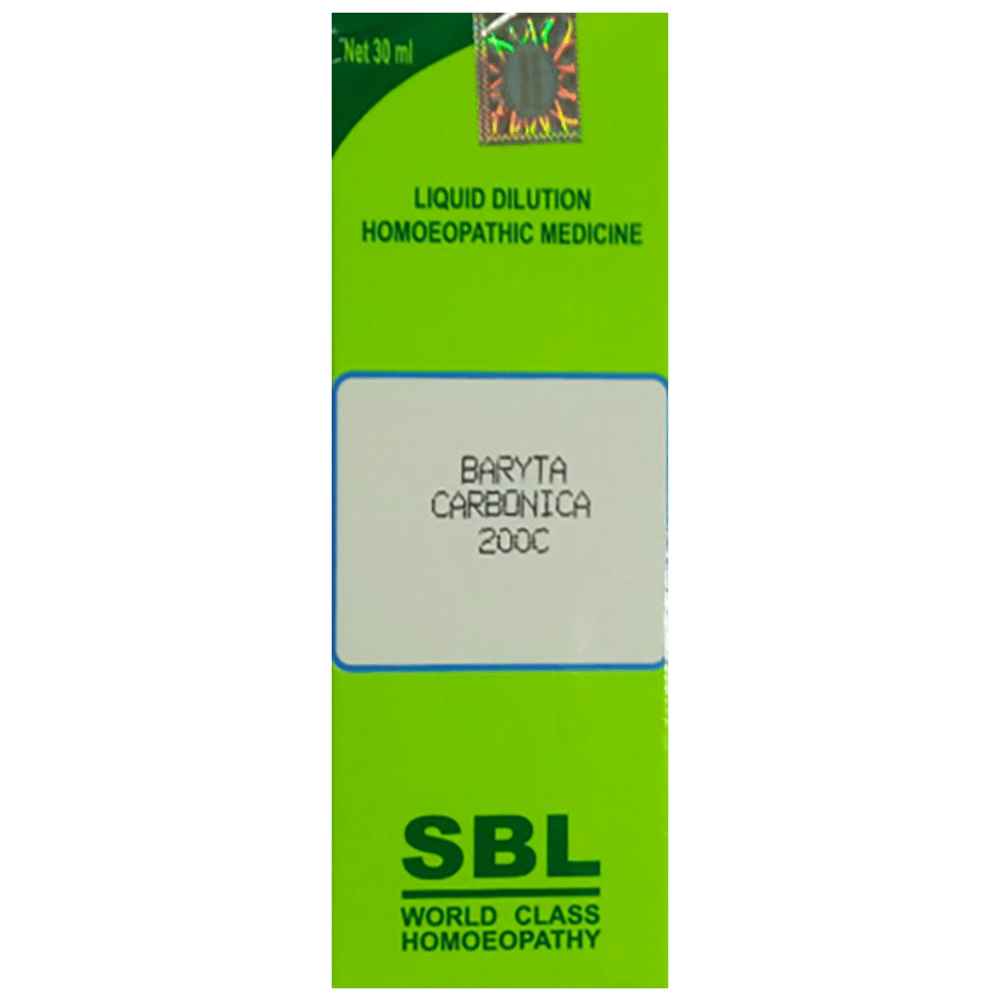 SBL Baryta Carbonica Dilution 200 CH bottle of 30 ml Dilution