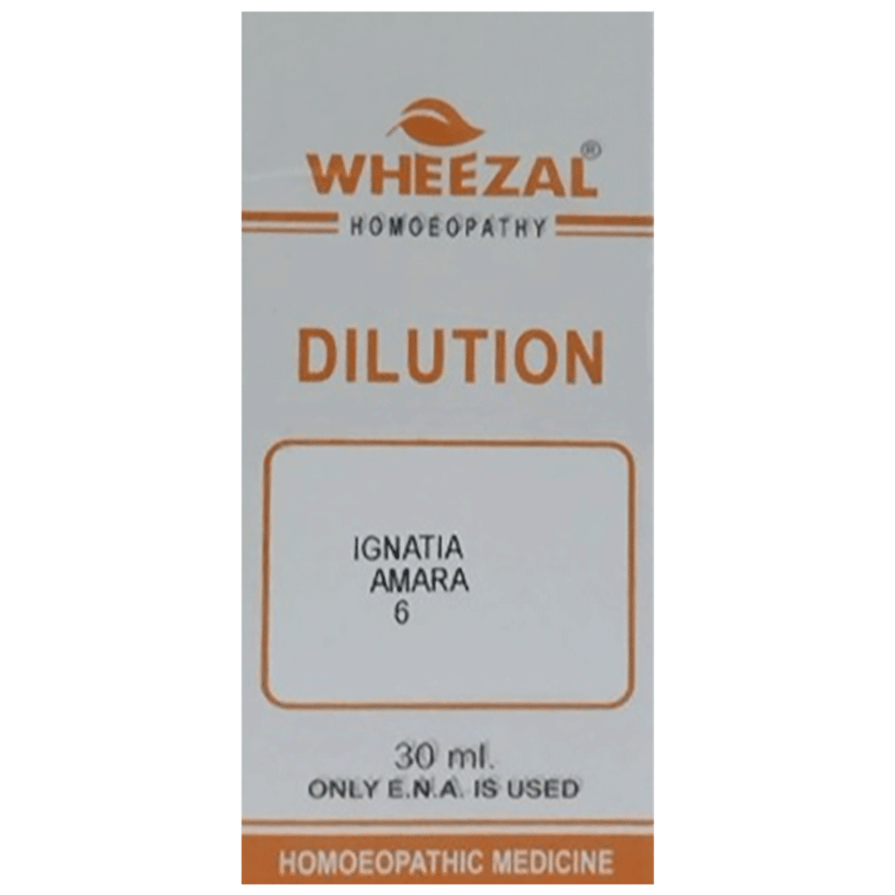 Wheezal Ignatia Amara Dilution 6 bottle of 30 ml Dilution