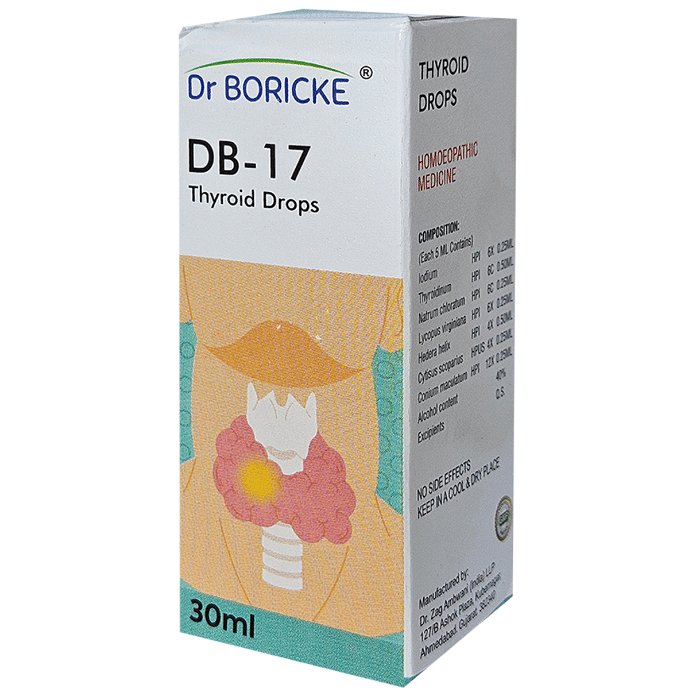 Dr Boricke DB 17 Thyroid Drop bottle of 30 ml Oral Drops