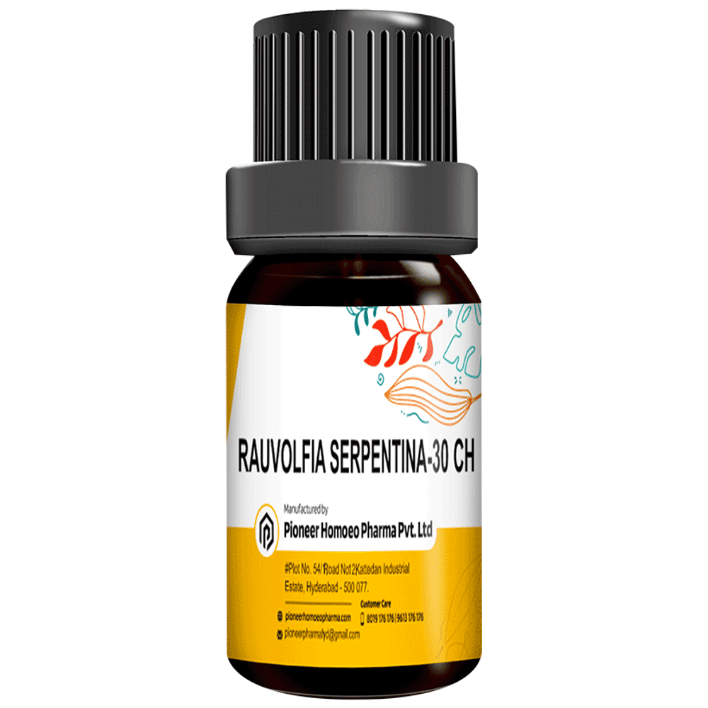 Pioneer Pharma Rauvolfia Serpentina Pills 30 CH bottle of 150 tablets