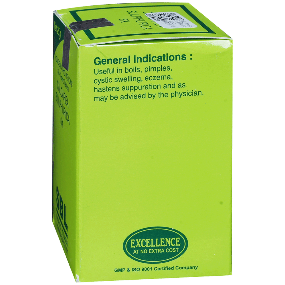 SBL Calcarea Sulphurica Biochemic Tablet 6X bottle of 25 gm Biochemic Tablet SBL Calcarea Sulphurica Biochemic Tablet 6X bottle of 25 gm Biochemic Tablet