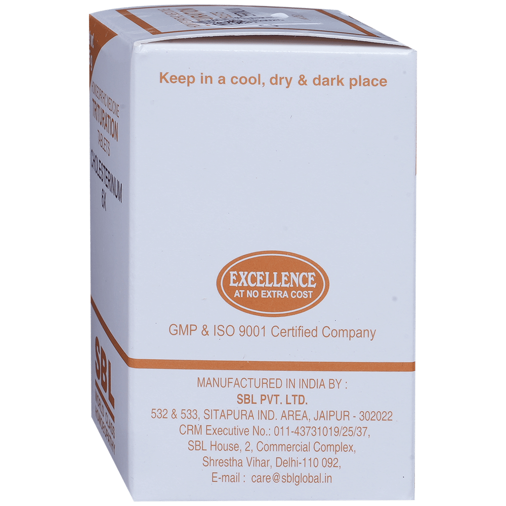 SBL Cholesterinum  Trituration Tablet | For Liver Care 6X bottle of 25 gm Trituration Tablet