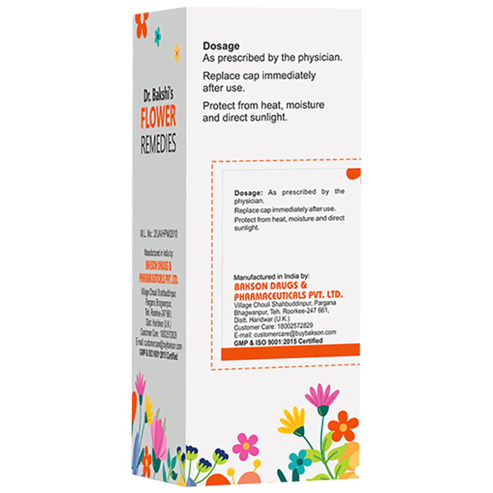 Dr Bakshi's  Flower Remedies Red Chestnu 6 bottle of 30 ml Liquid