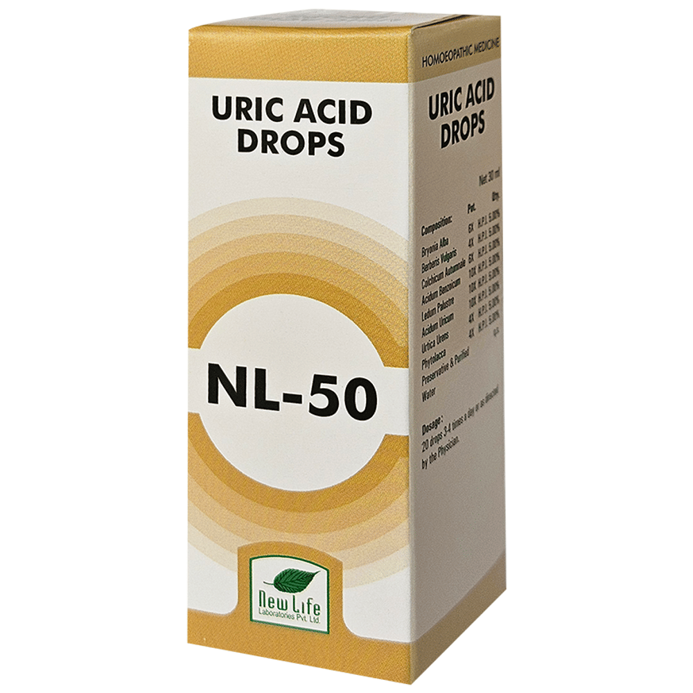 Dr Boricke NL 50 Uric Acid Drops bottle of 30 ml Oral Drops