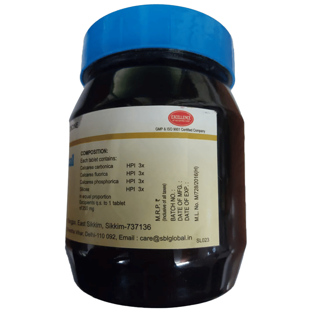 SBL Homeocal Tablet bottle of 450 gm Tablet