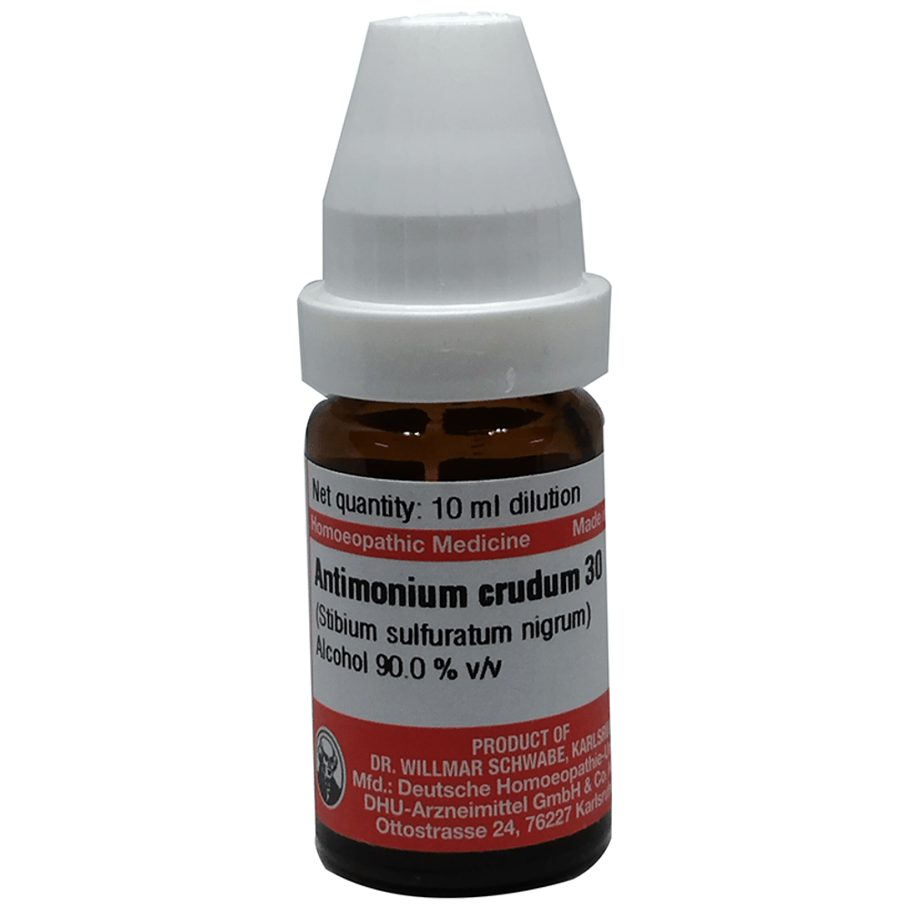 Dr Willmar Schwabe Germany Antimonium Crudum (Stibium Sulfuratum Nigrum) Dilution 30 bottle of 10 ml Dilution Dr Willmar Schwabe Germany Antimonium Crudum (Stibium Sulfuratum Nigrum) Dilution 30 bottle of 10 ml Dilution
