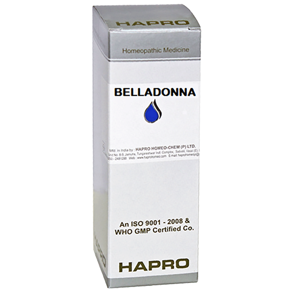 Hapro Belladonna Dilution 30 bottle of 100 ml Dilution