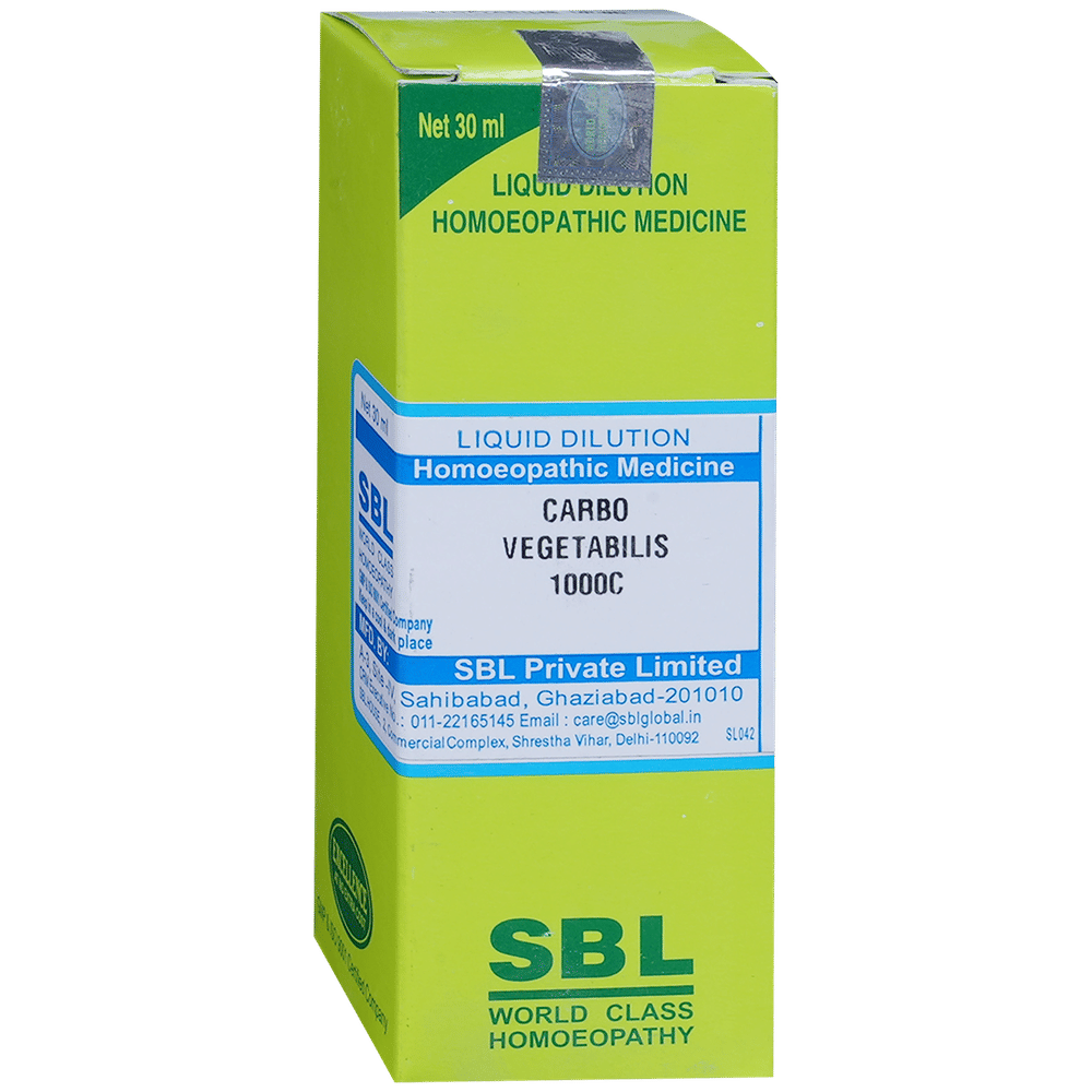 SBL Carbo Vegetabilis Dilution 1000 CH bottle of 30 ml Dilution SBL Carbo Vegetabilis Dilution 1000 CH bottle of 30 ml Dilution