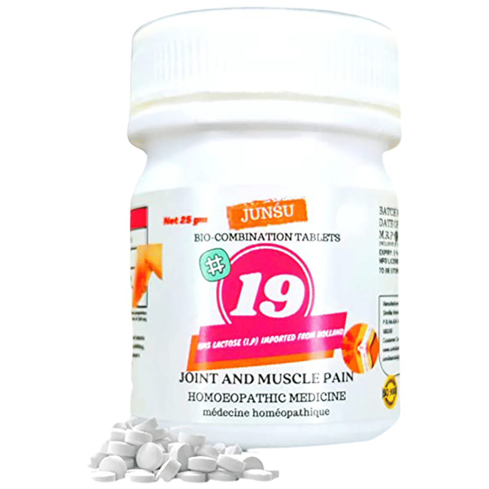 Junsu Bio-Combination 19 Joint and Muscle Pain Tablet (25gm Each) combo pack of 3 bottles