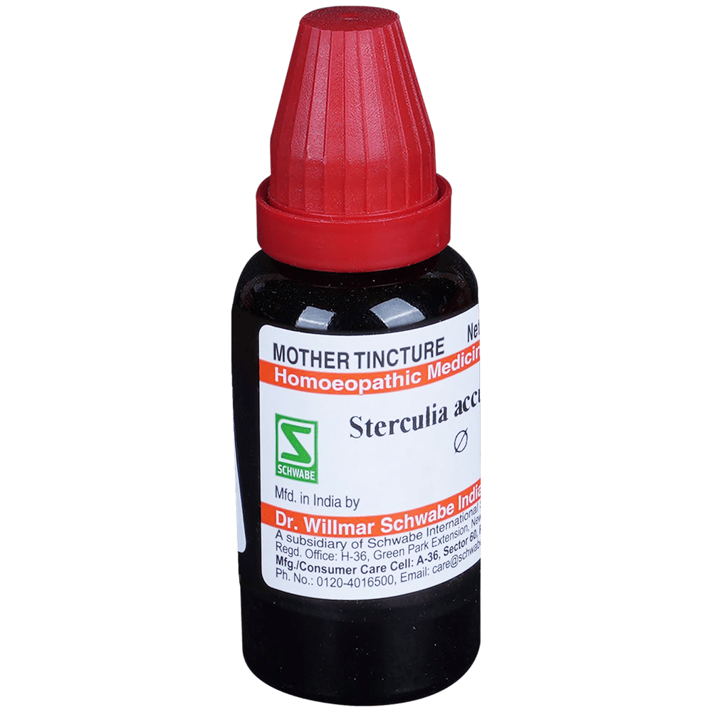 Dr Willmar Schwabe India Sterculia Acuminata Mother Tincture Q bottle of 30 ml Mother Tincture