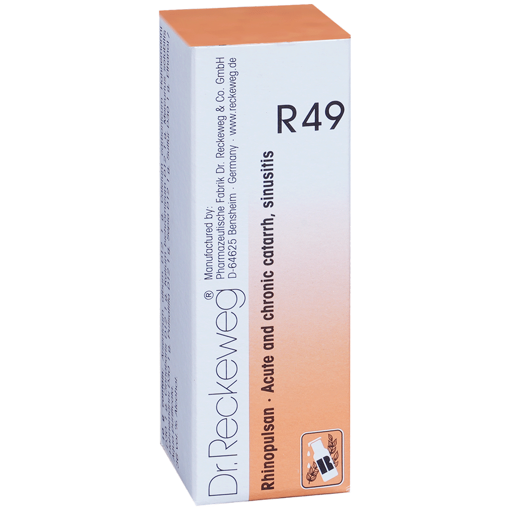 Dr. Reckeweg R49 Sinus Drop bottle of 22 ml Drop Dr. Reckeweg R49 Sinus Drop bottle of 22 ml Drop