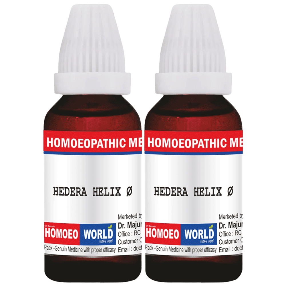 Dr. Majumder Homeo World Hedera Helix Mother Tincture (30ml Each) Q combo pack of 2 bottles